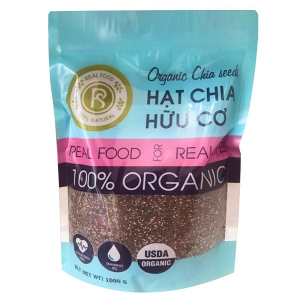 Hạt Chia Organic Realfood Túi 1Kg