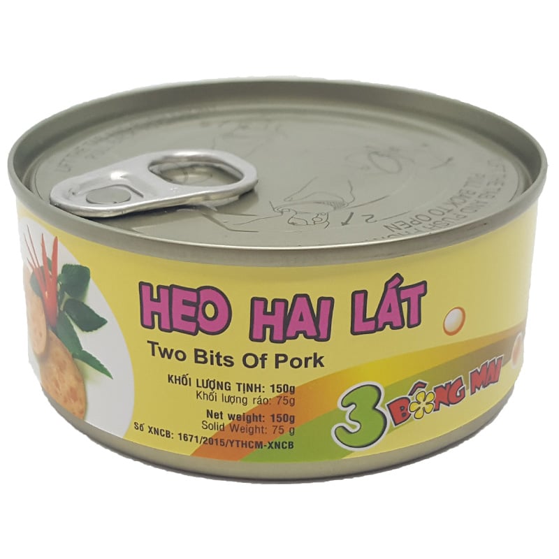 Heo 2 Lát 3 Bông Mai Vissan - Hộp 150G
