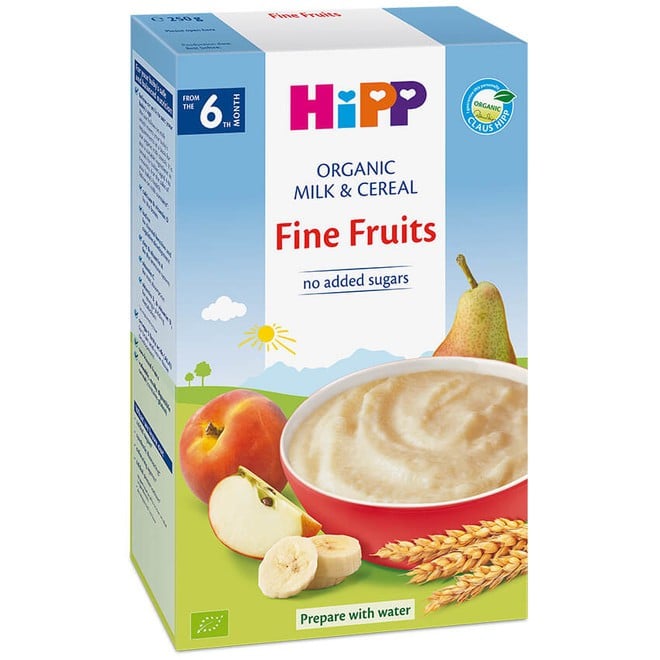 Bột Dinh Dưỡng Hoa Quả Tổng Hợp (Táo, Chuối, Lê, Mơ) Hipp 250G
