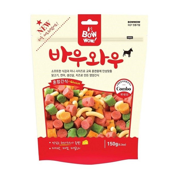 Snack Hỗn Hợp Cho Chó Bowwow Mx - Ms - 150 150G