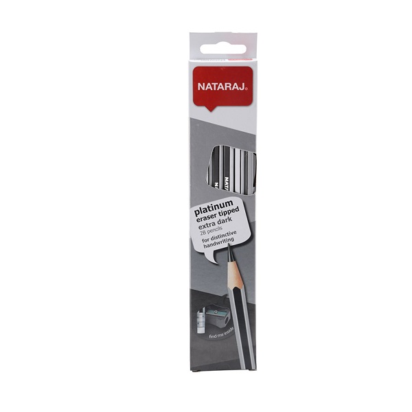 Hộp 12 Bút Chì Đen 2B Nataraj Na - 2B
