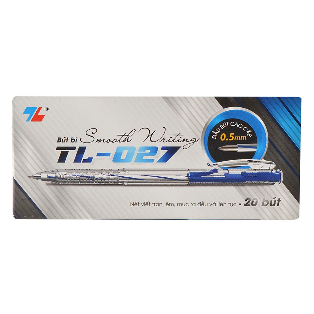 Hộp 20 Bút Bi Thiên Long Tl - 027 - Xanh
