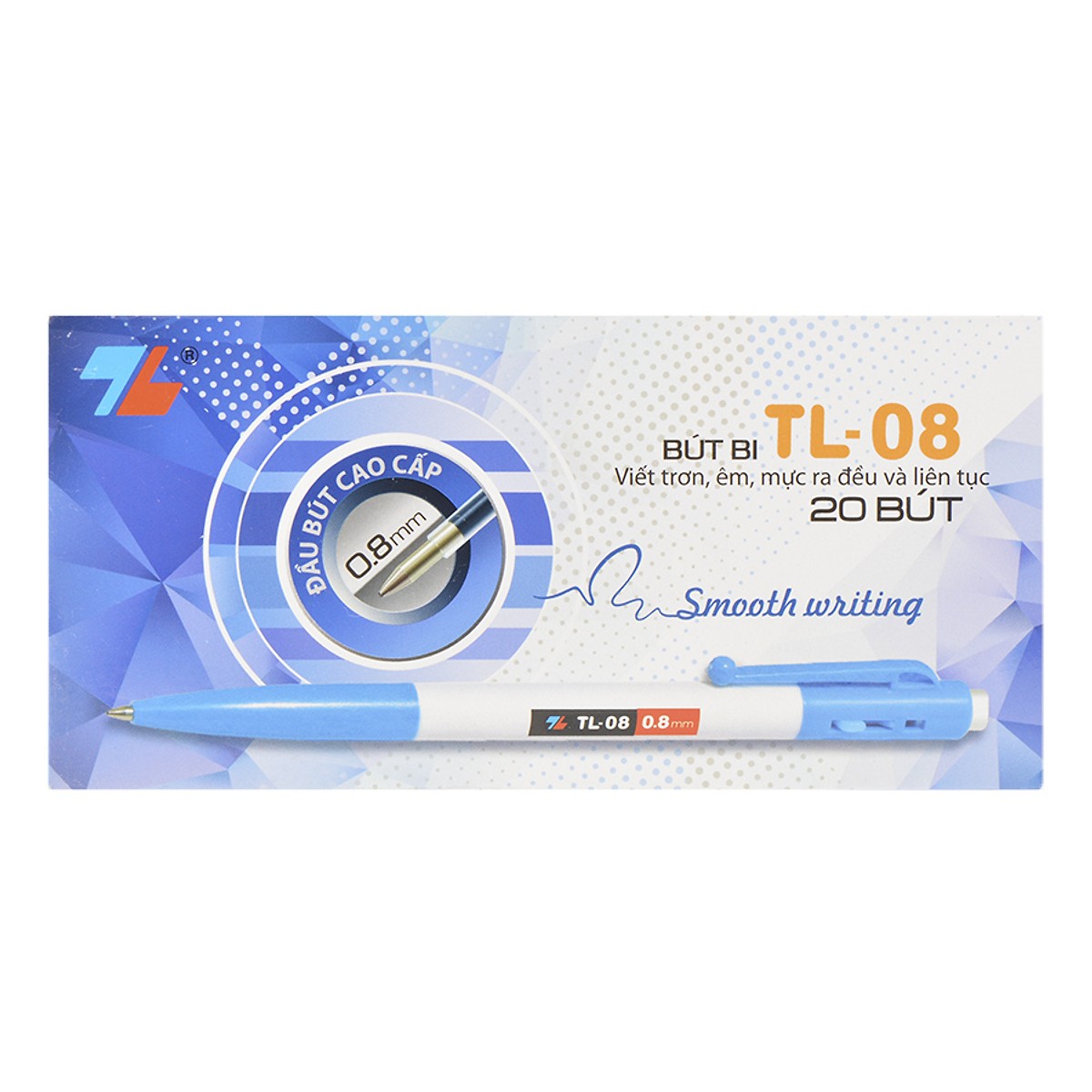 Hộp 20 Bút Bi Thiên Long Tl - 08 - Xanh