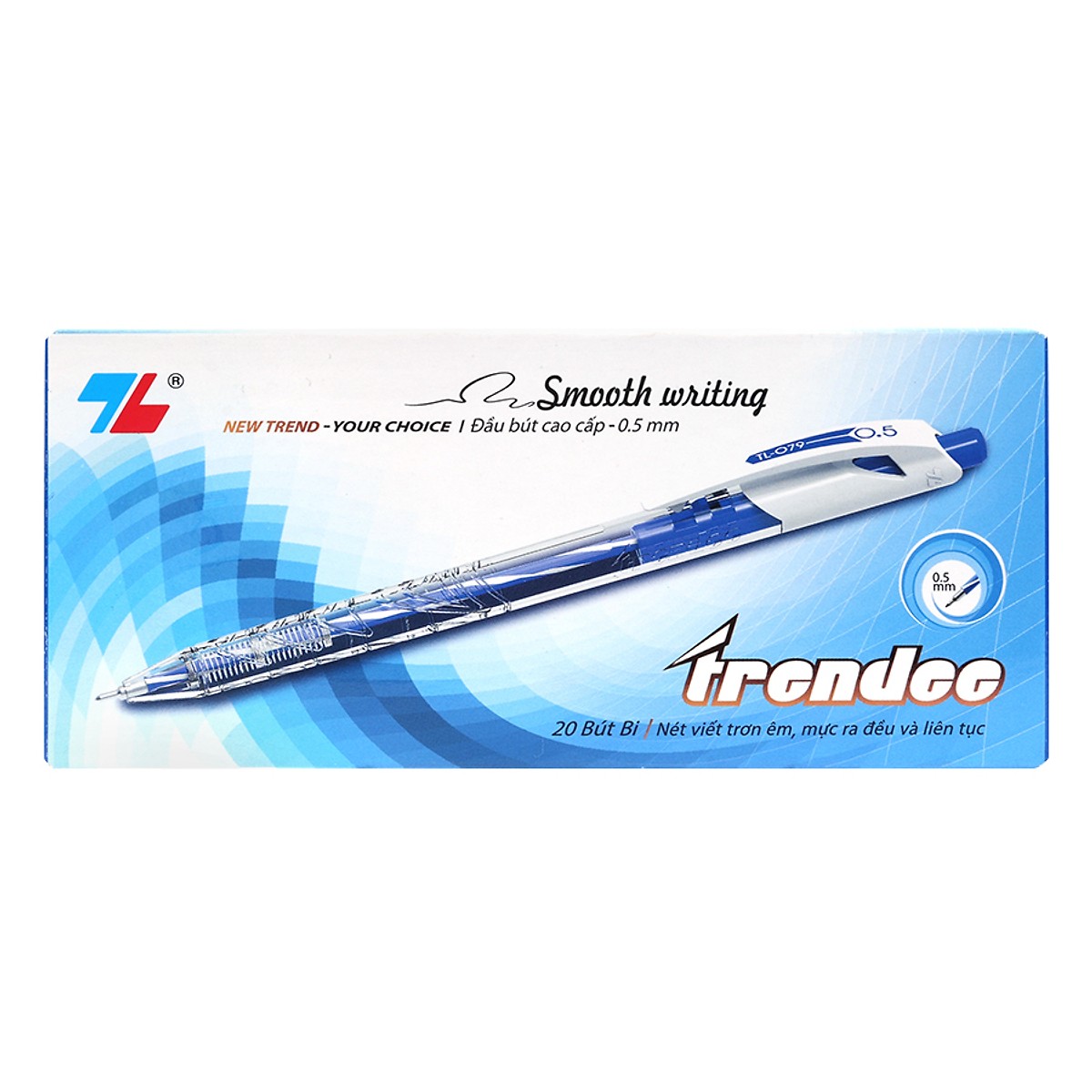 Hộp 20 Bút Thiên Long Tl - 079 - Xanh