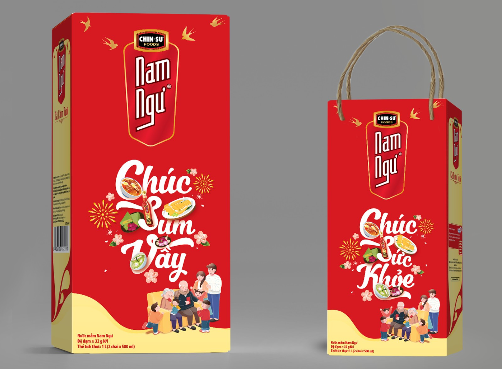 Hộp Quà 2 Chai Nước Mắm Nam Ngư Phú Quốc 500Ml