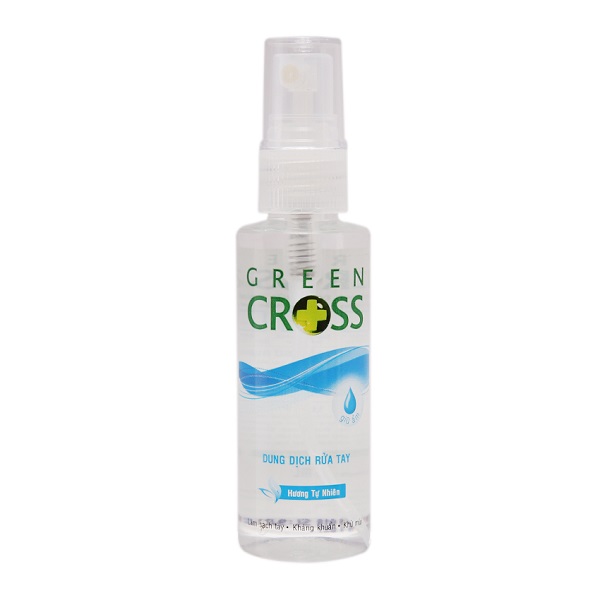 Xịt Rửa Tay Hương Tươi Mát Green Cross Fresh 70Ml