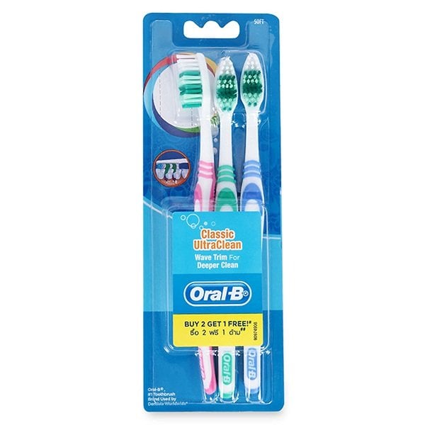 Bàn Chải Răng Oral - B Classic Ultra 40 Vĩ 2+1
