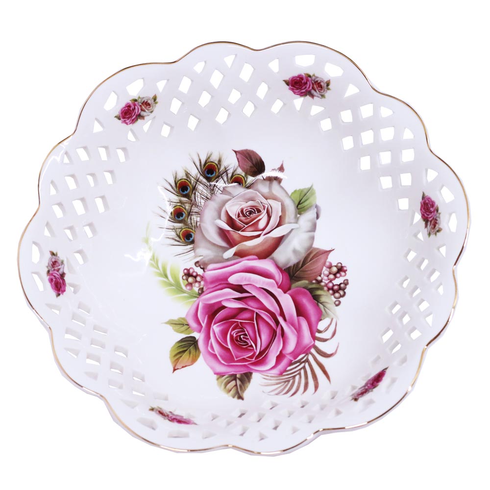 Tô Trái Cây Ceramic Porcelain 30Cm H826 | Ceramic Porcelain Fruit Bowl 30Cm H826
