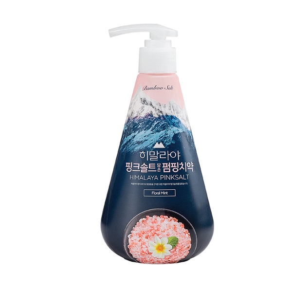 Kem Đánh Răng Bamboo Salt Himalaya Pumping - Hương Hoa Bạc Hà (285G)