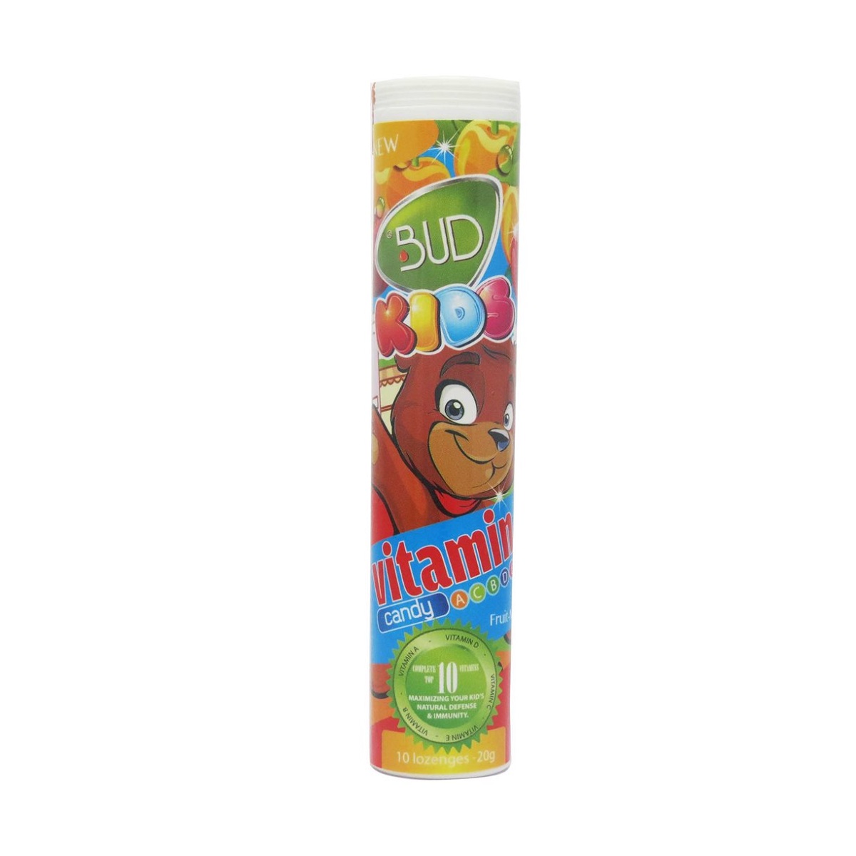 Kẹo Bud Kids Multivitamin Hương Trái Cây (10 Viên X 2G)