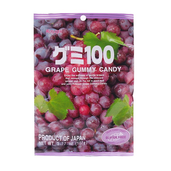Kẹo Dẻo Vị Nho Đỏ Kasugai 107G