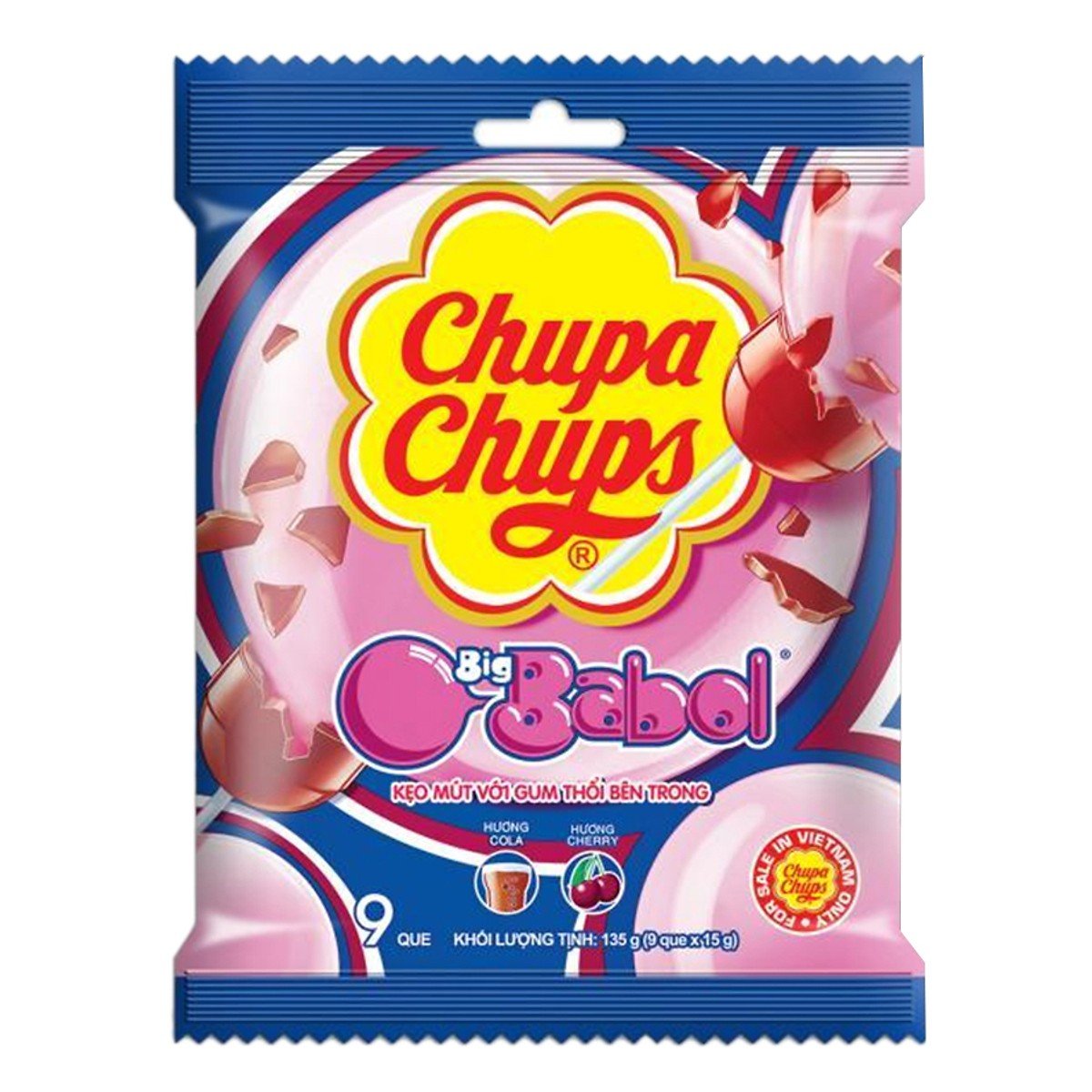 Kẹo Mút Chupa Chups Nhân Sing Gum Thổi - Hương Trái Cây