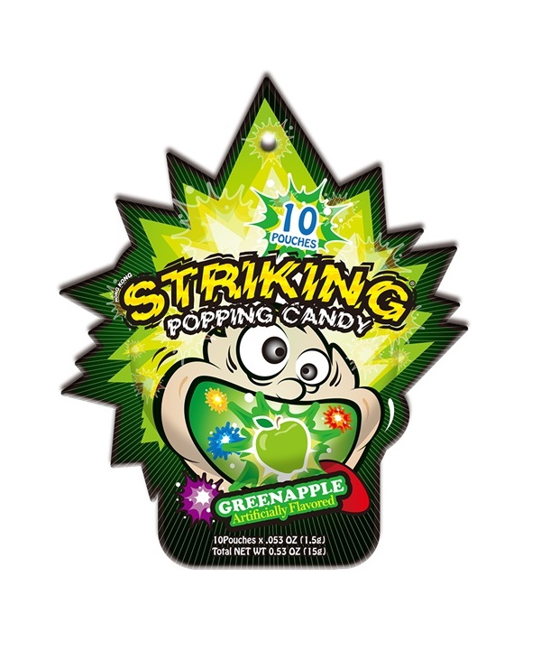 Kẹo Nổ Striking Hương Green Apple 15G