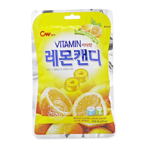 Kẹo Vitamin Vị Chanh Lemon Candy Gói 100G