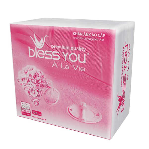 Khăn Ăn Cao Cấp Bless You Hold Me 33X33Cm