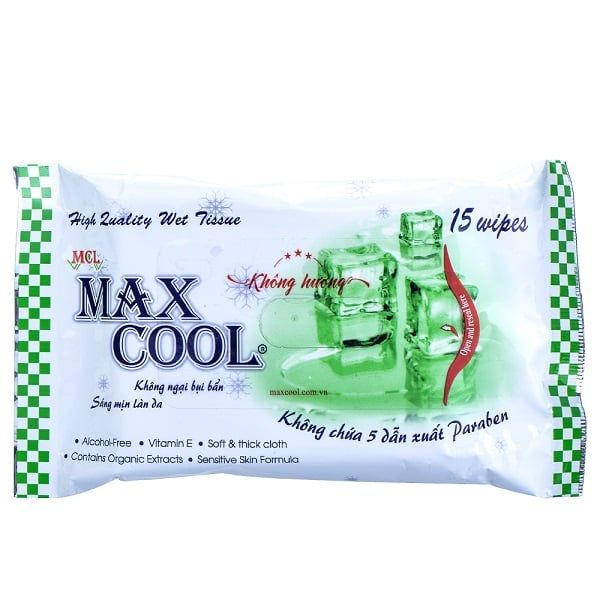 Khăn Ướt MaxCool Không Hương 15 Tờ – Max cool >>> top1shop >>> aeoneshop.com