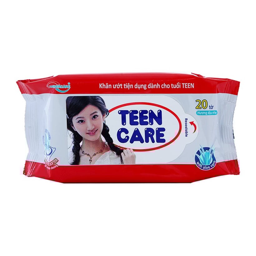 Khăn Ướt Teen Care 20+4 Tờ - Đỏ