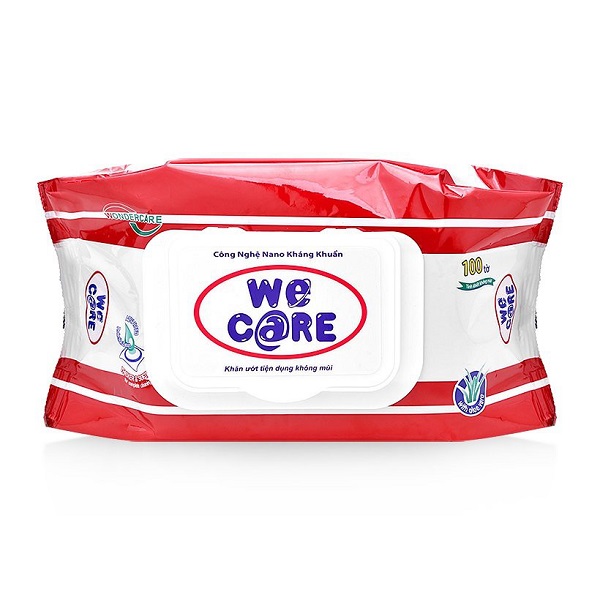 Khăn Ướt We Care 100 Miếng Không Mùi