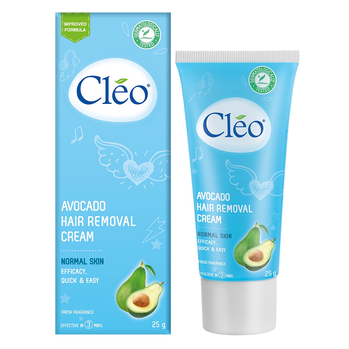 Kem Tẩy Lông Cleo Cho Da Thường 25G – Xanh