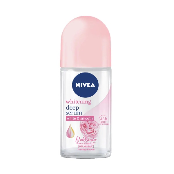 Lăn Khử Mùi Nivea Whitening Deep Hokkaido Rose 40Ml