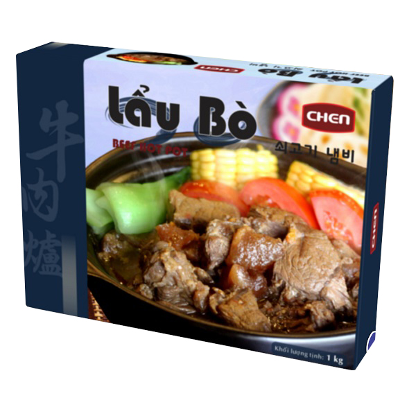 Lẩu Bò Chen Beef Hot Pot - Hộp Giấy 1Kg