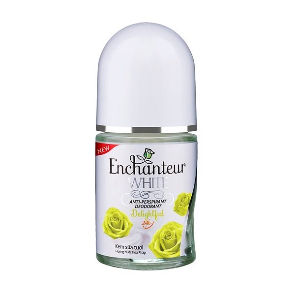 Lăn Khử Mùi Trắng Da Enchanteur Delightful Chiết Xuất Kem Sữa Tươi 25Ml