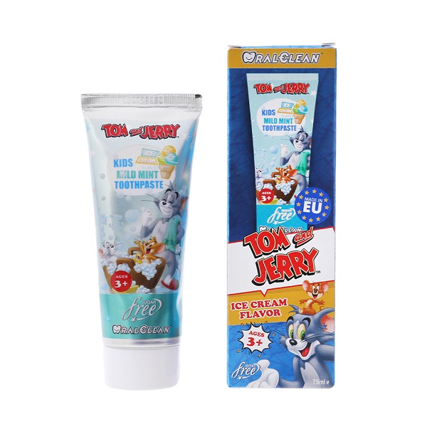 Kem Đánh Răng Dành Cho Trẻ Em Oral - Clean Tom&Jerry Kids Mild Mint 75Ml
