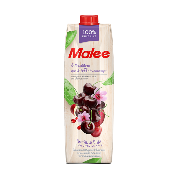 Nước Ép Cherry Và Hỗn Hợp Rau Quả Malee 1Lít