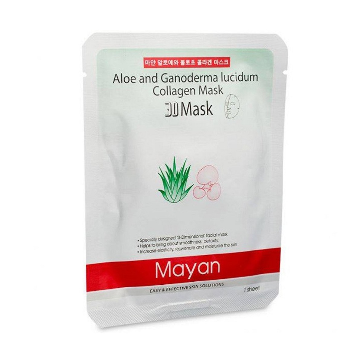 Mặt Nạ 3D Mayan Collagen Linh Chi Lô Hội