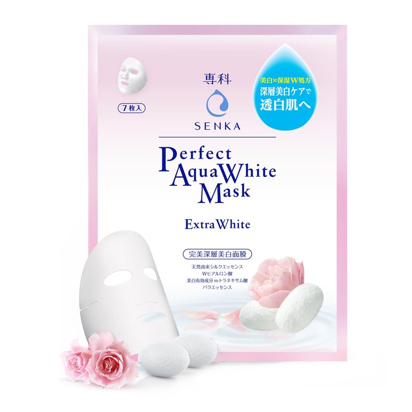Mặt Nạ Dưỡng Da Trắng Hồng Senka Perfect Aqua Extra White Mask (25Ml)