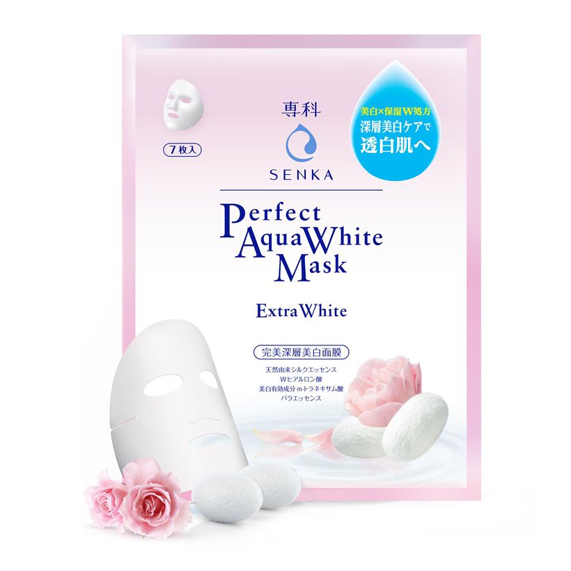 Mặt Nạ Dưỡng Da Trắng Hồng Senka Perfect Aqua Extra White Mask 25ml (WN)