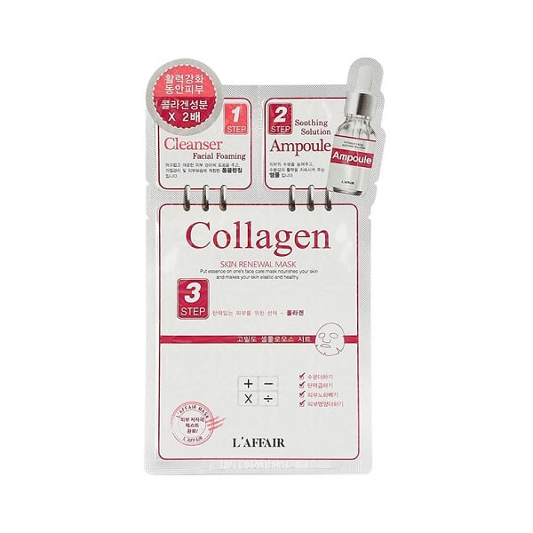 Mặt Nạ L'affair 3 Bước Collagen Skin Renewal 25Ml (Store 5871, 5873)