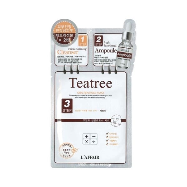Mặt Nạ L'affair 3 Bước Tea Tree Skin Renewal 25Ml (Store 5871, 5873)