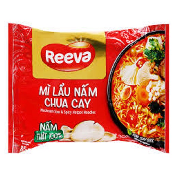 Mì Reeva Lẩu Nấm Chua Cay 85G