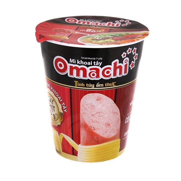 Mì Ly Omachi Có Thịt Xốt Bò Hầm 113G