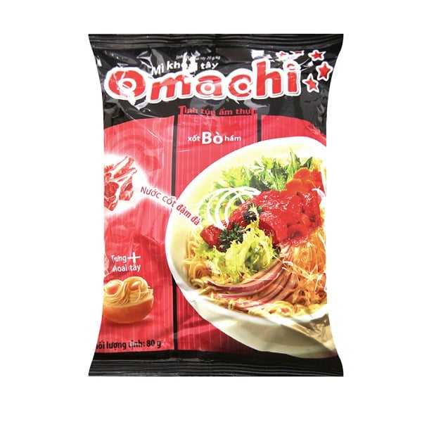 Mì Omachi Sốt Bò Hầm 80G