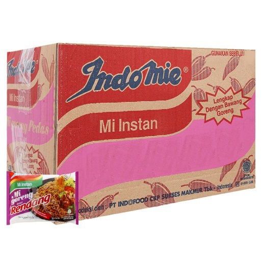 Thùng 40 Mì Xào Khô Indomie Goreng - Vị Bò Cay 91g - AeonEshop