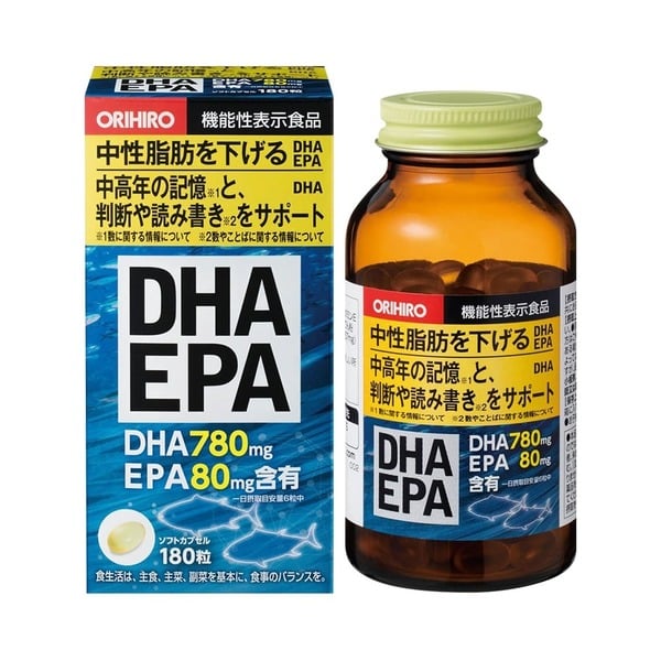 Thực Phẩm Bảo Vệ Sức Khỏe Viên Uống Bổ Mắt Orihiro Dha, Epa 180 Viên