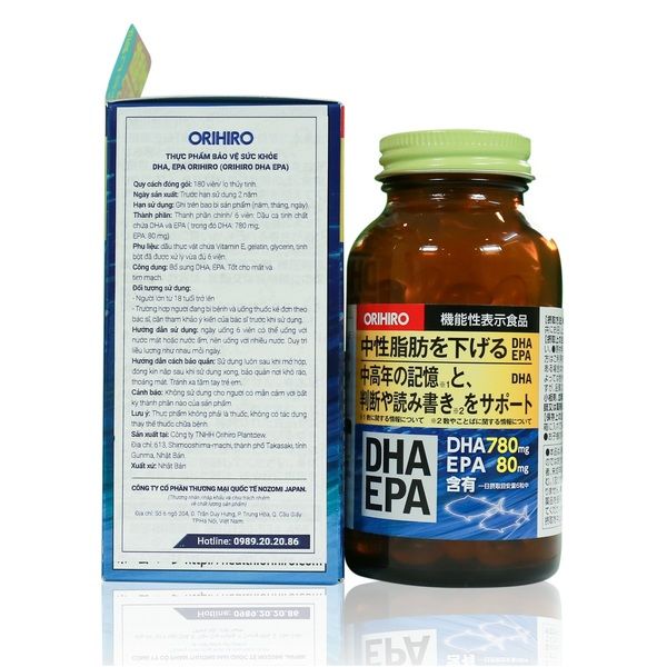 Thực Phẩm Bảo Vệ Sức Khỏe Viên Uống Bổ Mắt Orihiro DHA, EPA 180 Viên –  AeonEshop