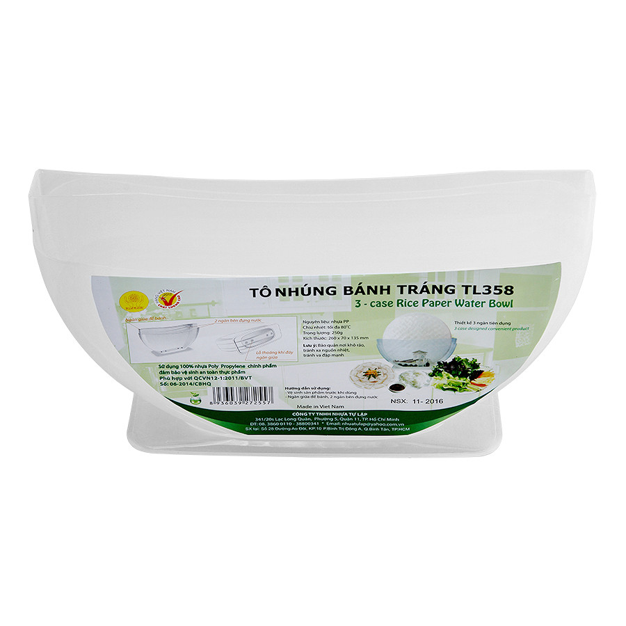 Dụng Cụ Nhúng Bánh Tráng 3 Ngăn Tl358