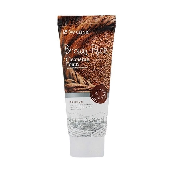 Sữa Rửa Mặt Gạo Lứt 3W Clinic Brown Rice Cleansing Foam 100Ml