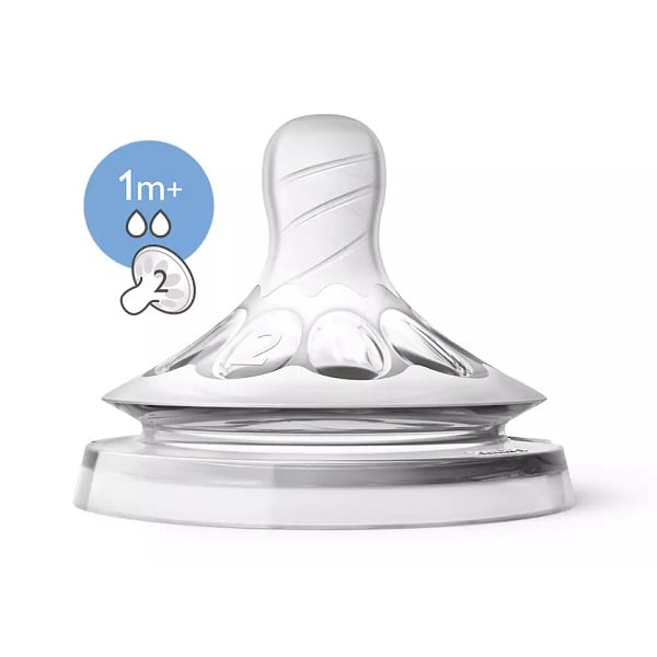 Núm Ty Thiết Kế Tự Nhiên Philips Avent Scf652.23 Vỉ Đôi 1M+