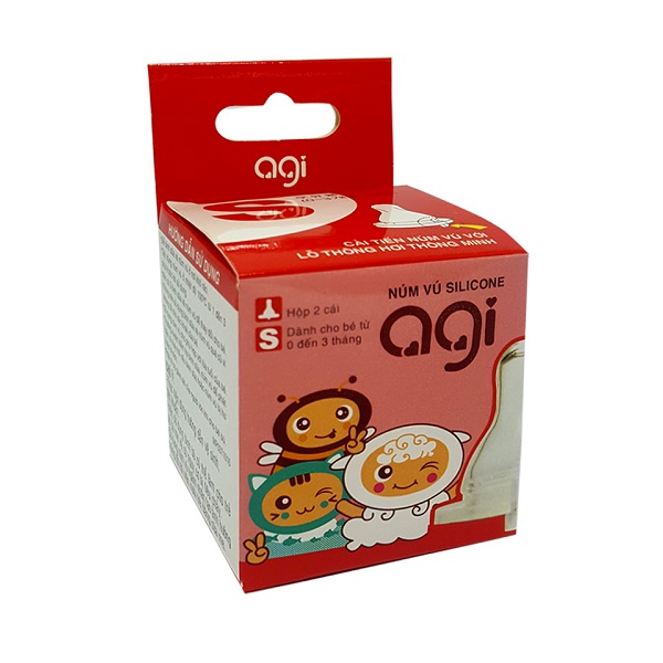 Núm Vú Cổ Hẹp Agi Silicone - Size S