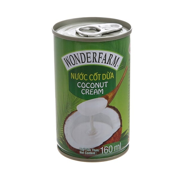 Nước Cốt Dừa Wonderfarm - Lon 160Ml