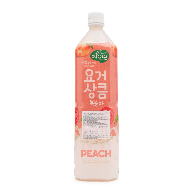 Nước Ép Đào Lợi Khuẩn Woongjin 1.5L