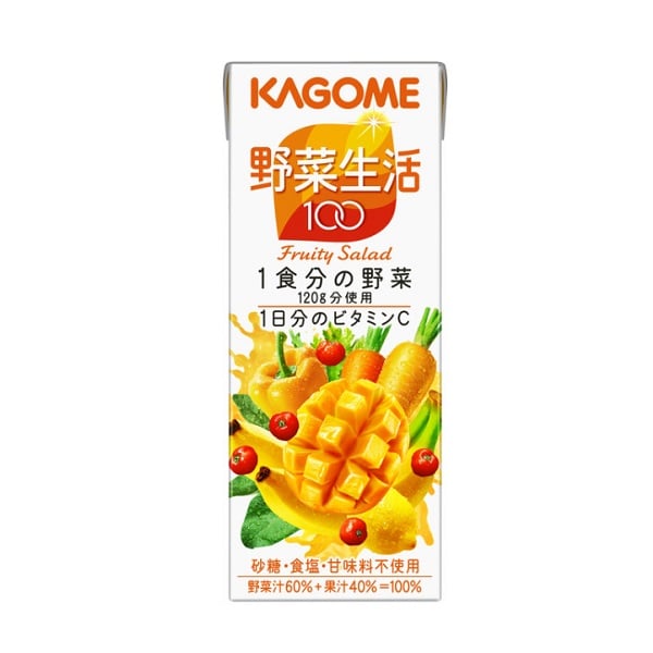 Nước Ép Rau Củ Quả Fruity Salad Kagome - Hộp 200Ml