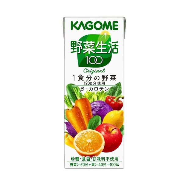 Nước Ép Rau Củ Quả Vị Tự Nhiên Kagome - Hộp 200Ml