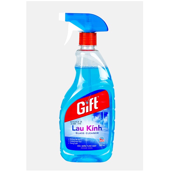 Nước Lau Kính Gift Hương Sắc Biển 580Ml
