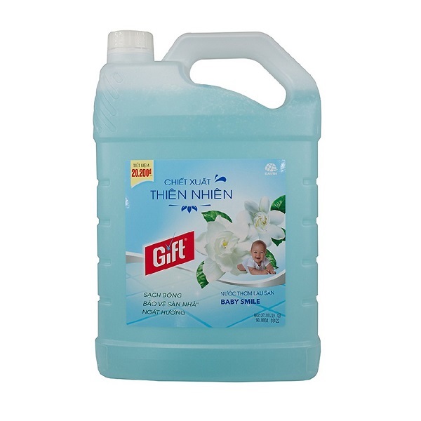 Nước Lau Sàn Gift Hương Baby Smile Chai 3.8Kg