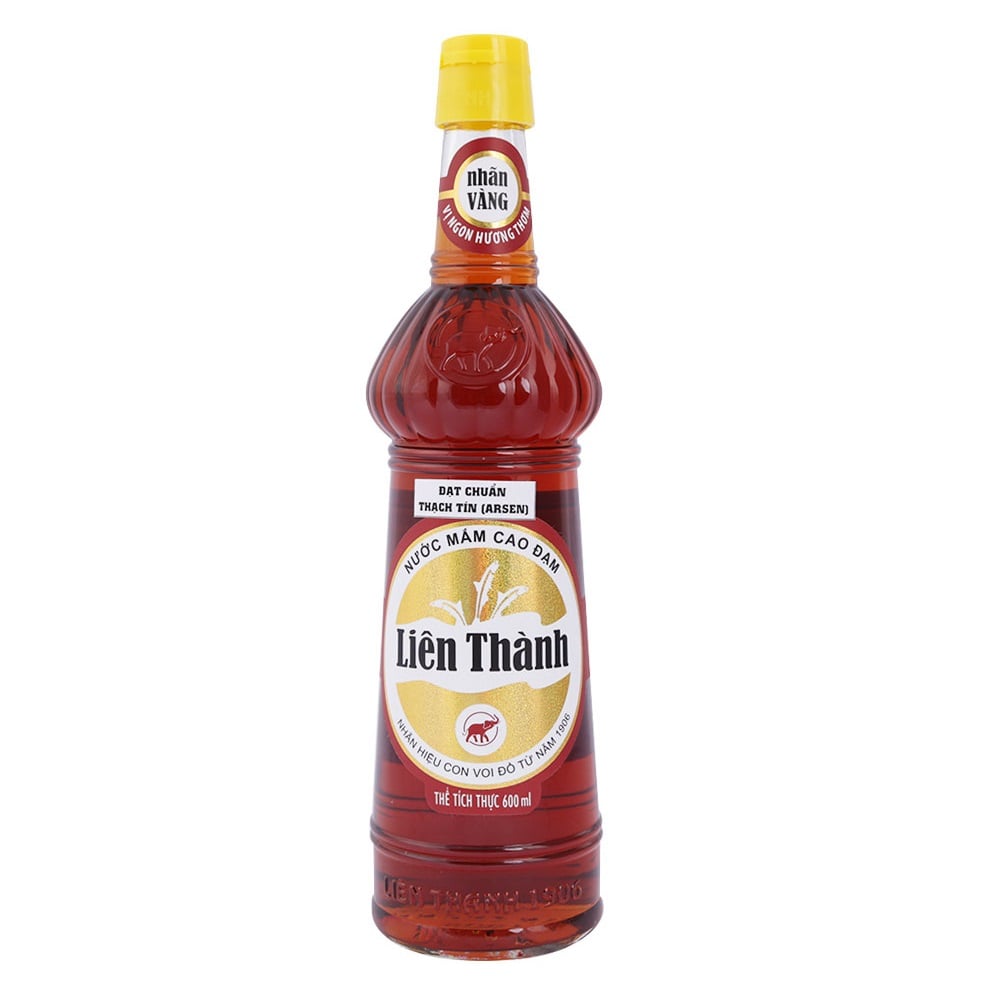 Nước Mắm Liên Thành Nhãn Vàng Chai 600Ml